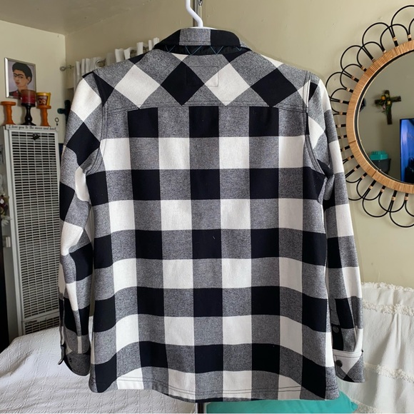 Buffalo Plaid Fleece Lined Flannel Pinnacle Shirt Jacket Size Large Orvis - Picture 3 of 12